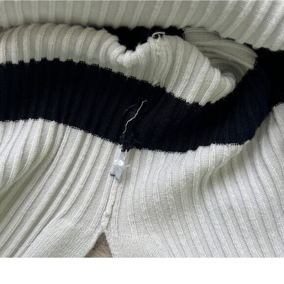 Tommy Hilfiger Knitted Midi Dress Super Stretchy Size Medium Blue White - Picture 10 of 10